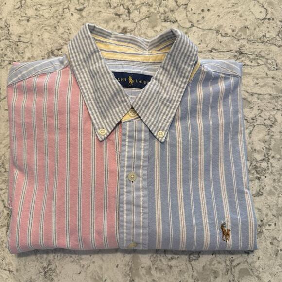 Ralph Lauren Men’s Shirt XL Button Down Collar Long Sleeve Multi Color - Picture 9 of 9